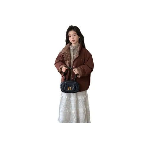 M JBABY Caramel Brown Kids Down Jackets