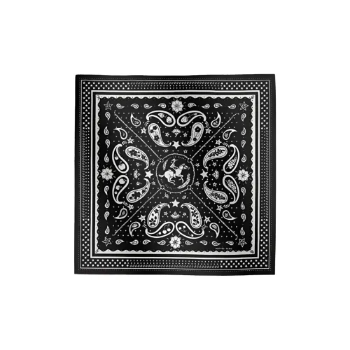 HERMES Шелковые повязки на голову Женские Черный Белый