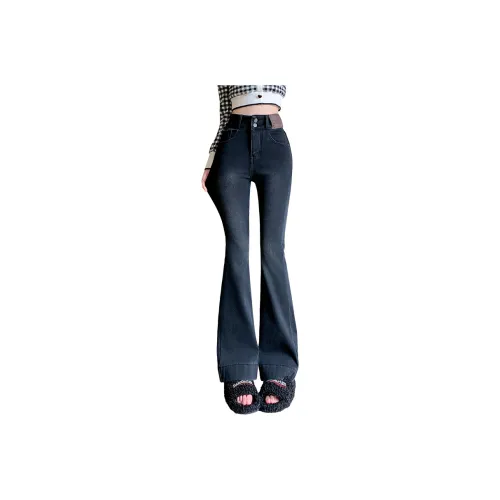 YUZHAOLIN Nano Black Women's Jeans ЮЙЧЖАОЛИНЬ Нано Черные Женские Джинсы