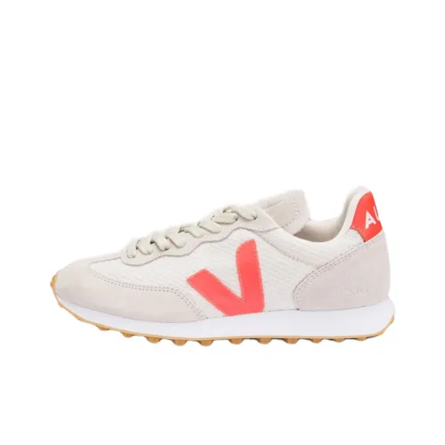 VEJA Rio Branco Устойчивый к истиранию Низкий Топ Спортивная Повседневная Обувь Унисекс Белый Красный