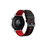 Чёрный Красный-Ромб Узор Двухцветный Кремниевый Ремешок