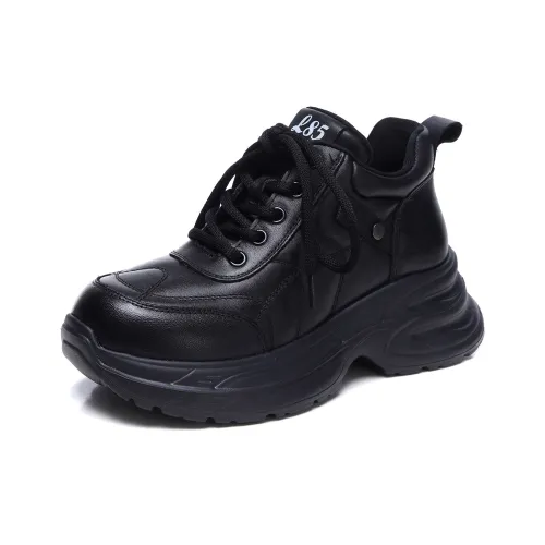 SENJIALUO Толстая подошва MID Топ Женский