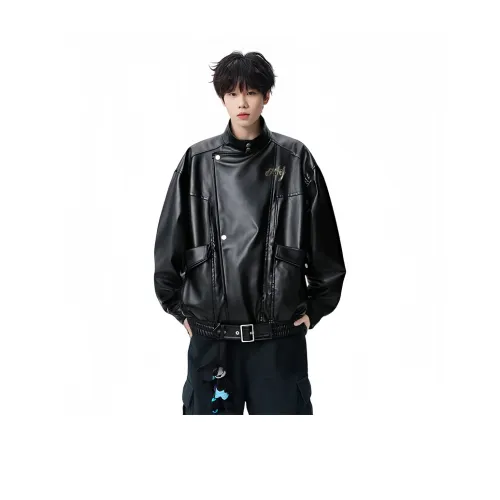 SRKJ Унисекс Кожаные куртки