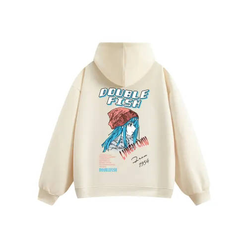 Двойная рыба Абрикос Унисекс Свитшоты