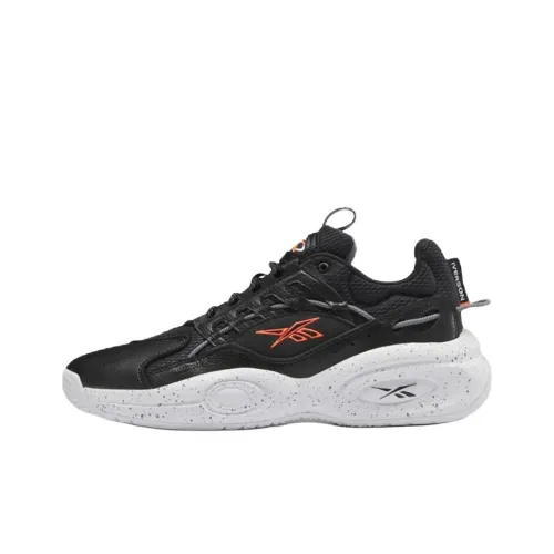 Reebok Solution MID Устойчивый к абразию MID Топ Винтажные баскетбольные кроссовки Унисекс Черный