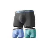 3-Пачка Подарочная Коробка Набор (Темно-Серый + Изумрудно-Зеленый + Светло-Синий) Эластичный Хлопок/Антибактериальный Комфорт