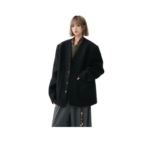 GOODHENLCE Бархатовое пальто унисекс