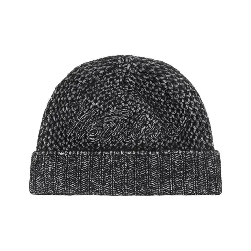 WE11DONE Cotton Beanies Men's Black