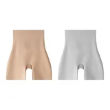 Особенный кожа тон + светло-серый [высокая посадка, утягивающий, 10A, антибактериальный]