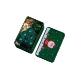 B5 Пряжа Рождество Украшение-Плоская подошва Рождество Деревья+Зелёный Железная коробка