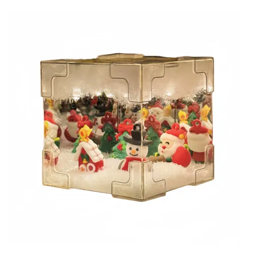 WANTONGLE Снеговик Кубики Рубика Ночной свет USB версия настольный светильник сувениры и украшения DIY игрушки