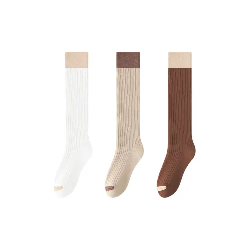 MIIOW Колено Высокие Носки Женские 3 Пачки