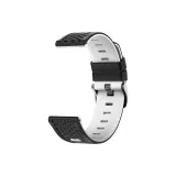 Чёрный Белый-Ромб Узор Двухцветный Кремниевый Ремешок