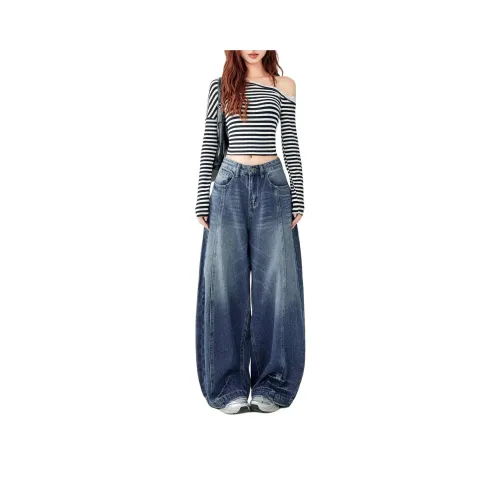 ZHUFEI Blue Women's Jeans ZHUFEI Синий Женские Джинсы