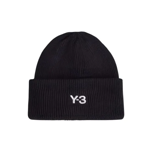 Y 3 Акриловые шапки-бини унисекс черные