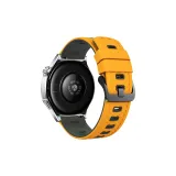 Жёлтый Серый-Ромб Узор Двухцветный Кремниевый Ремешок