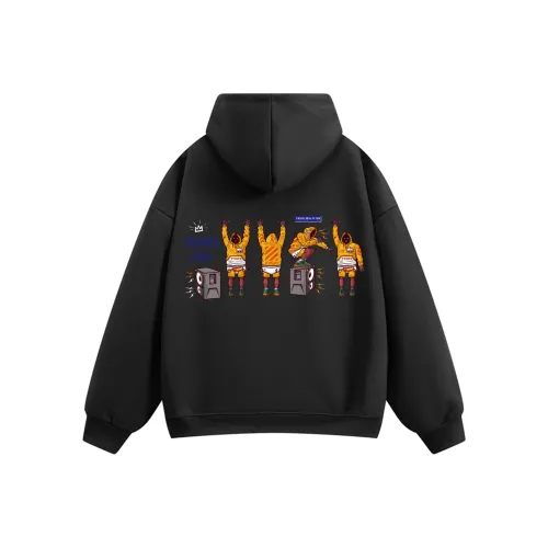 DOUBLE FISH Черный Унисекс Свитшоты