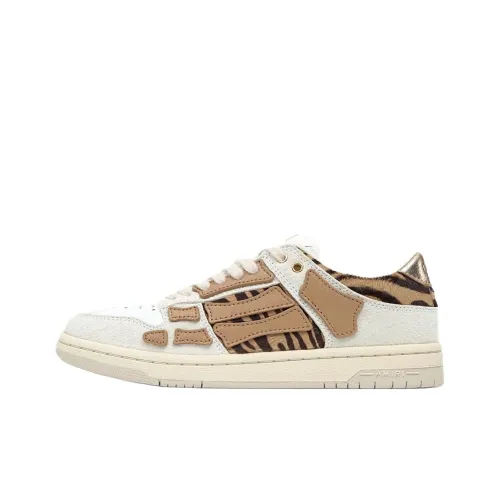 AMIRI Skel Топ Низкие Кроссовки для скейтбординга Женские Белые Серые