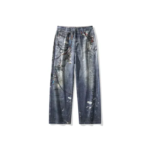 JEANSWEST Z Темно-синий Унисекс Джинсы