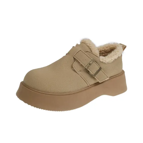 QINBU Термическая обувь с увеличенной высотой низкий топ утепленная женская