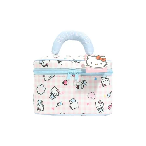 Sanrio Hello Kitty Нейлоновый Путешественный Сумка для Хранения Унисекс Светло-Синий