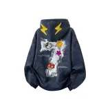 Темно-синий [Tie-Dye Гипсофила Улучшенный Утолщенный с Флисовой Подкладкой]