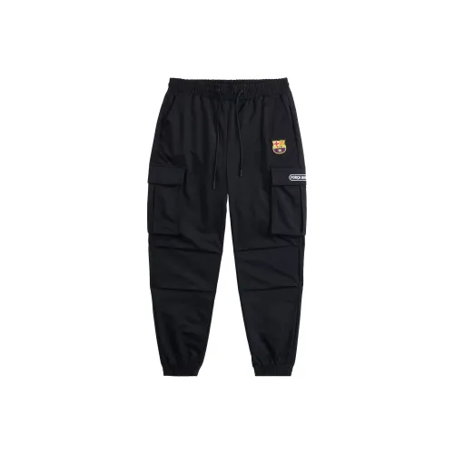 FCB ARCELONA Мужские карго-брюки черного цвета