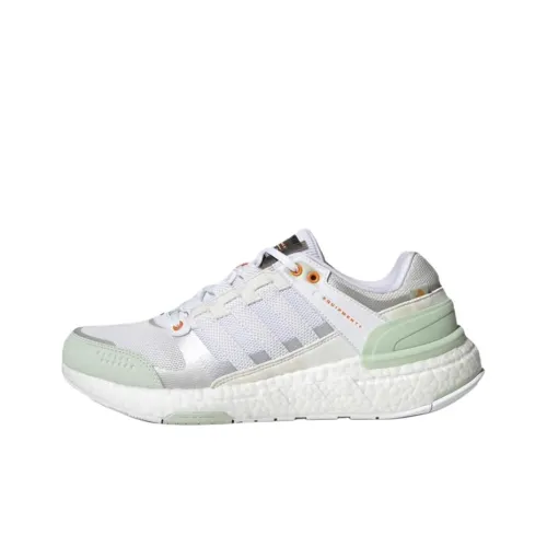 Adidas Equipment+ Амортизация Противоскользящие Устойчивые к истиранию Низкие Беговые кроссовки Унисекс Белый Зеленый