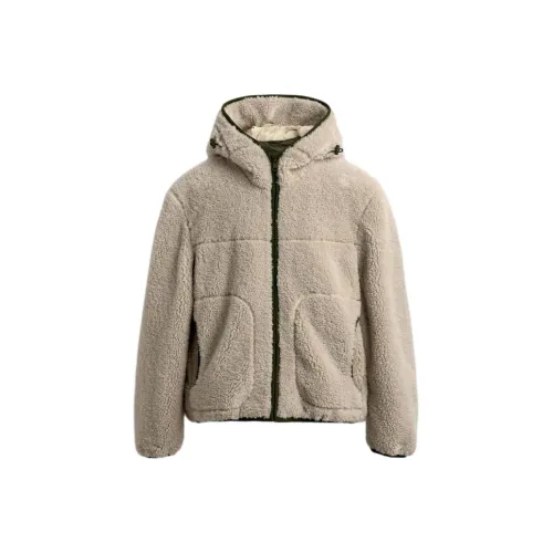 ZARA Морозный Белый Мужские Куртки