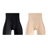 Черный + Кожа [Высокая посадка, формующий, размер 10A, антибактериальный]