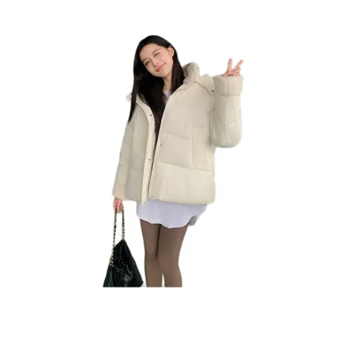 MORii Экрю Женские пуховики