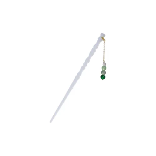 SHENGSUO Ацетатная пластина Шпильки для волос Женские Half Potted Пряжа Белый