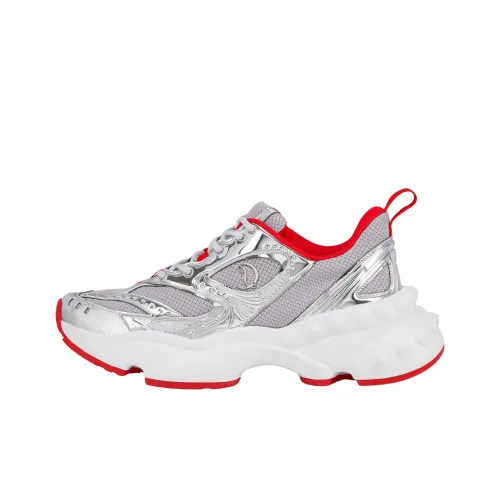 CL So Flo Low Топ Толстая подошва Кроссовки Мужские Серебряные