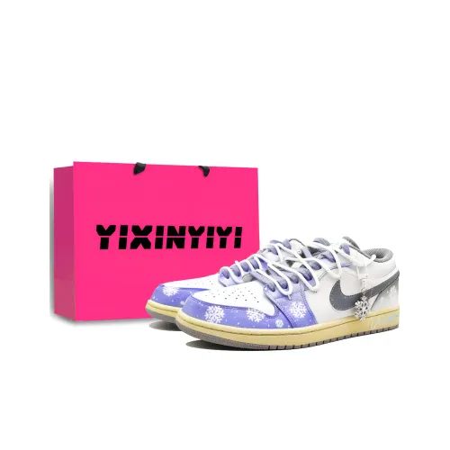 Jordan Air Jordan 1 Первый снег Ледяной противоскользящий с амортизацией и устойчивый к истиранию низкий топ