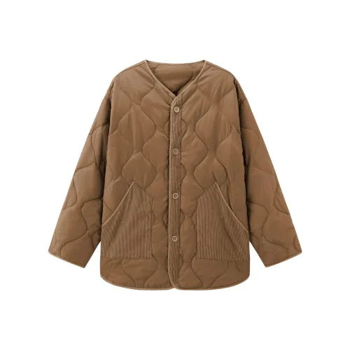 Langqing Коричневый Пальма Женские пуховики