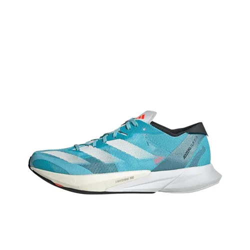 Adidas Adizero Adios 8 Противоскользящие Низкие Беговые Кроссовки Женские Синие