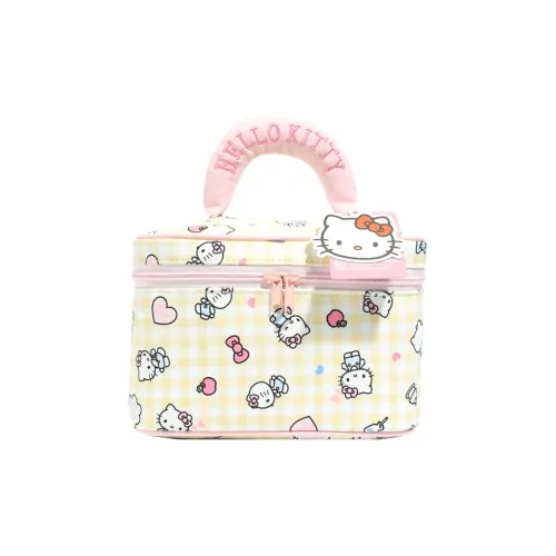 Sanrio Hello Kitty Нейлоновый Путешественный Сумка для Хранения Женская Светло-Желтая