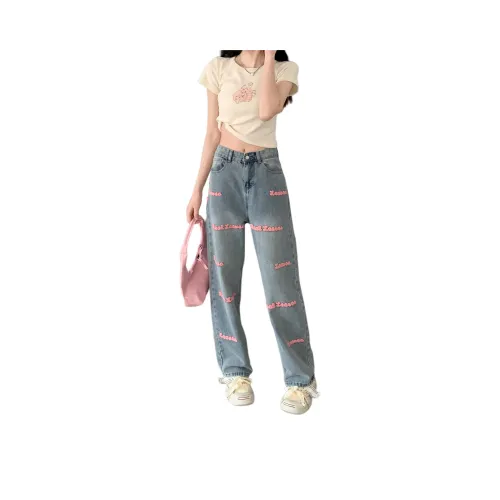 YUZHAOLIN Светло-синие женские джинсы