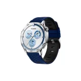 Сапфир Синий Черный Ромб Узор Двухцветный Кремниевый Ремешок