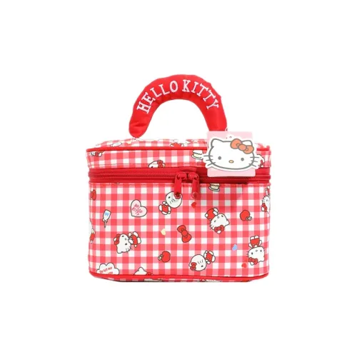 Sanrio Hello Kitty Нейлоновый Путешественный Сумка для Хранения Женская Красная