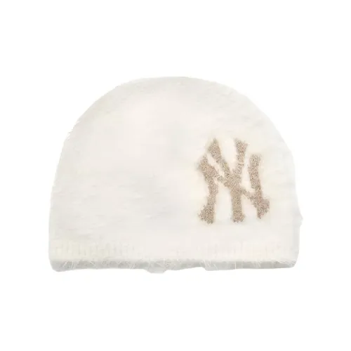 MLB New York Yankees Nylon Beanies Unisex Cream