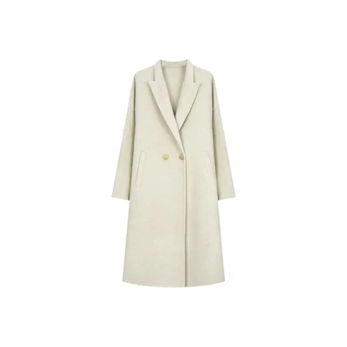 GZQJ Белое Женское Пальто