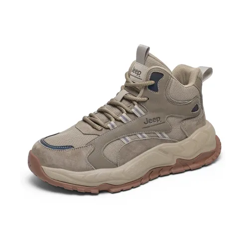 Jeep Амортизация устойчивый к истиранию дышащий легкий увеличивающий высоту высокие топы кроссовки с толстой подошвой