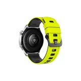 Светло-желтый, черный, ромб, узор, двухцветный, силиконовый ремешок