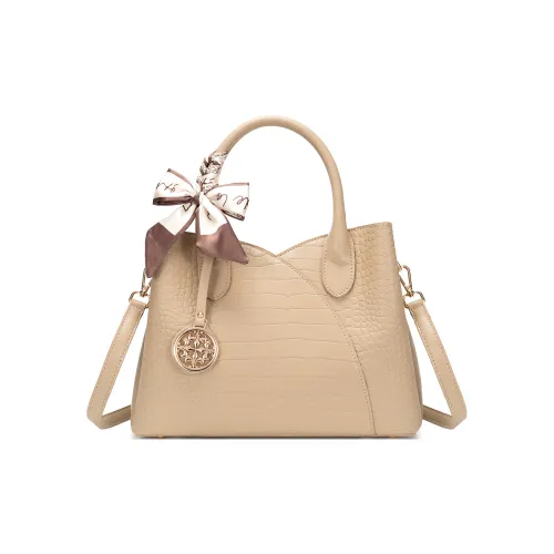 WEINIAO Сумка из синтетической кожи стандартная женская с узором крокодила цвет хаки