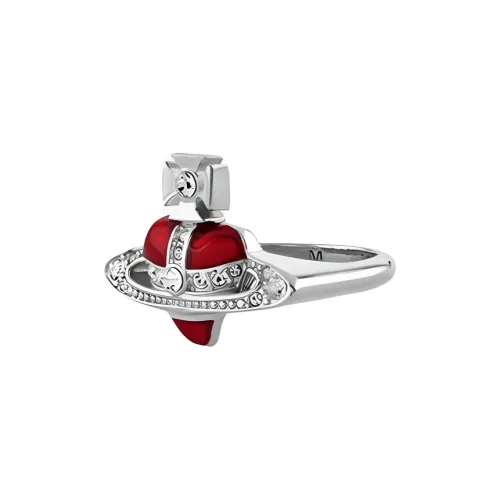 Vivienne Westwood Переработанные Серебряные Кольца Унисекс Серебряные