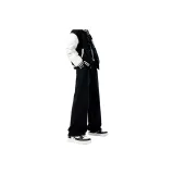 Черный (с флисовой подкладкой и утепленный)