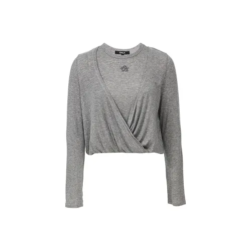 ONLY S03 Dark Photinia Gray Женские T-рубашки