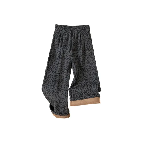 TOUCH Повседневные штаны женские черные серые с леопардовым принтом
