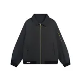 Чёрный утолщённый хлопковый пуховик